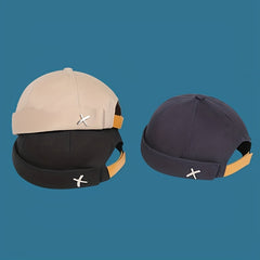 Men's Street Retro Iron Standard Beanie Hat