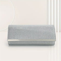 Glitter Clutch Dinner Bag Classic Flap Evening Bag For Party Women's