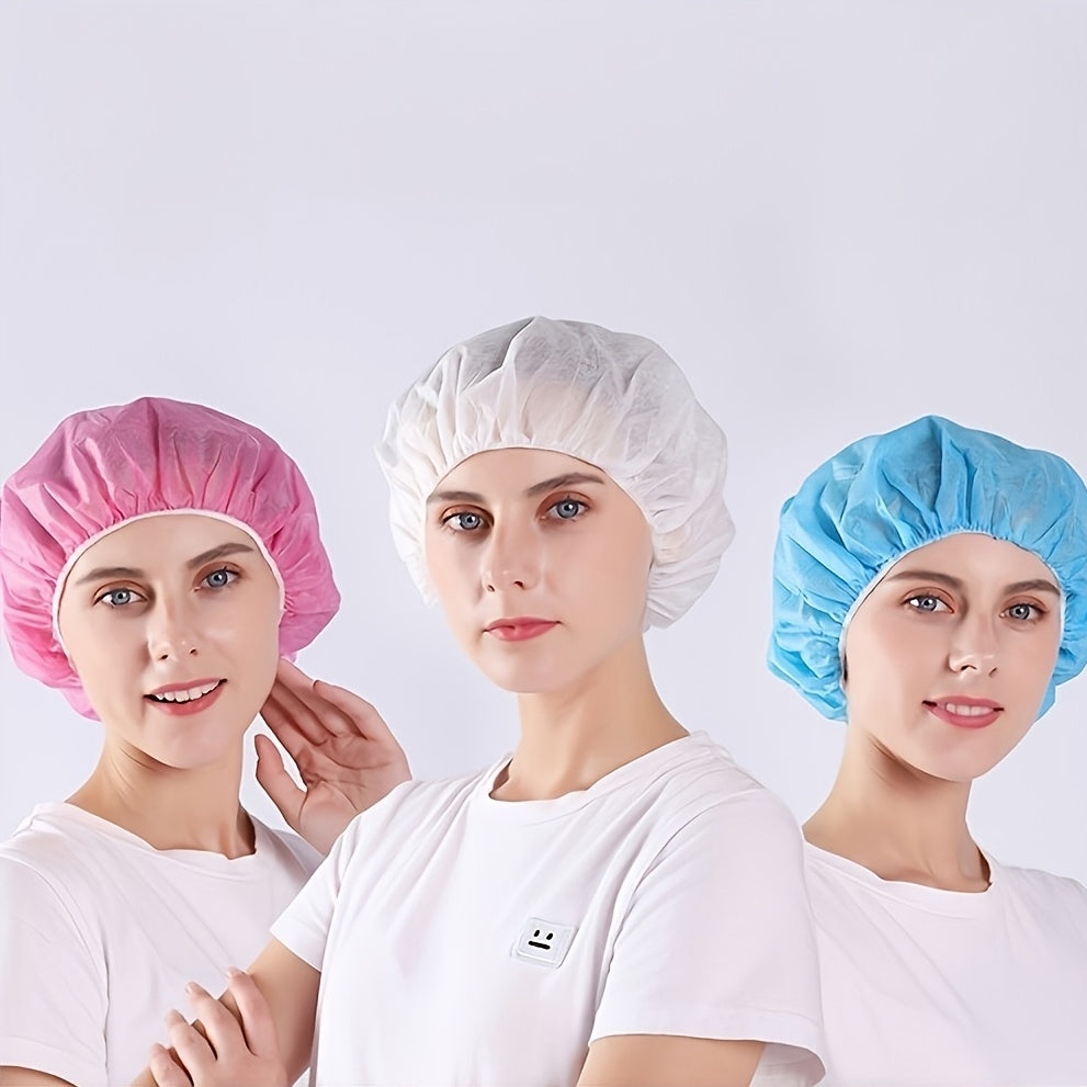 100pcs Disposable Hair Net Bouffant Caps for Work Medical Labs Tattoo Food