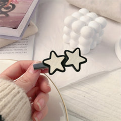 Star Pattern Hair Clip Duck Billed Clip Y2K Hair Accessories