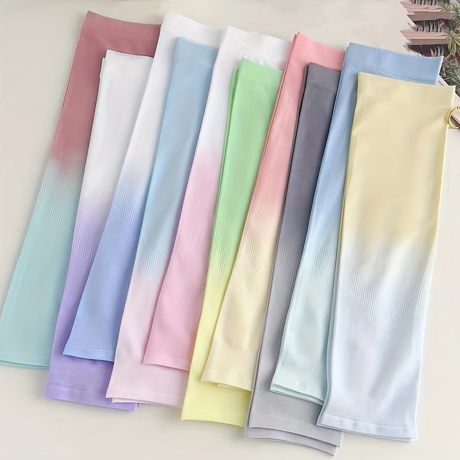 Women's Gradient Sunproof Gloves UV Protection Sleeves