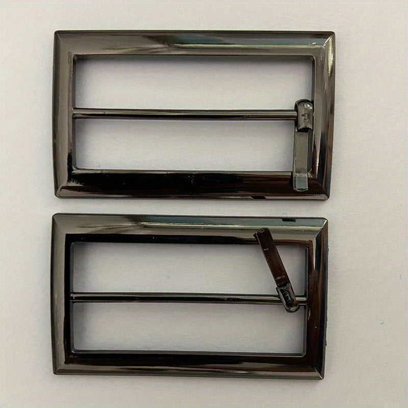 Metal Buckle Stylish Belt For Men Set of 2