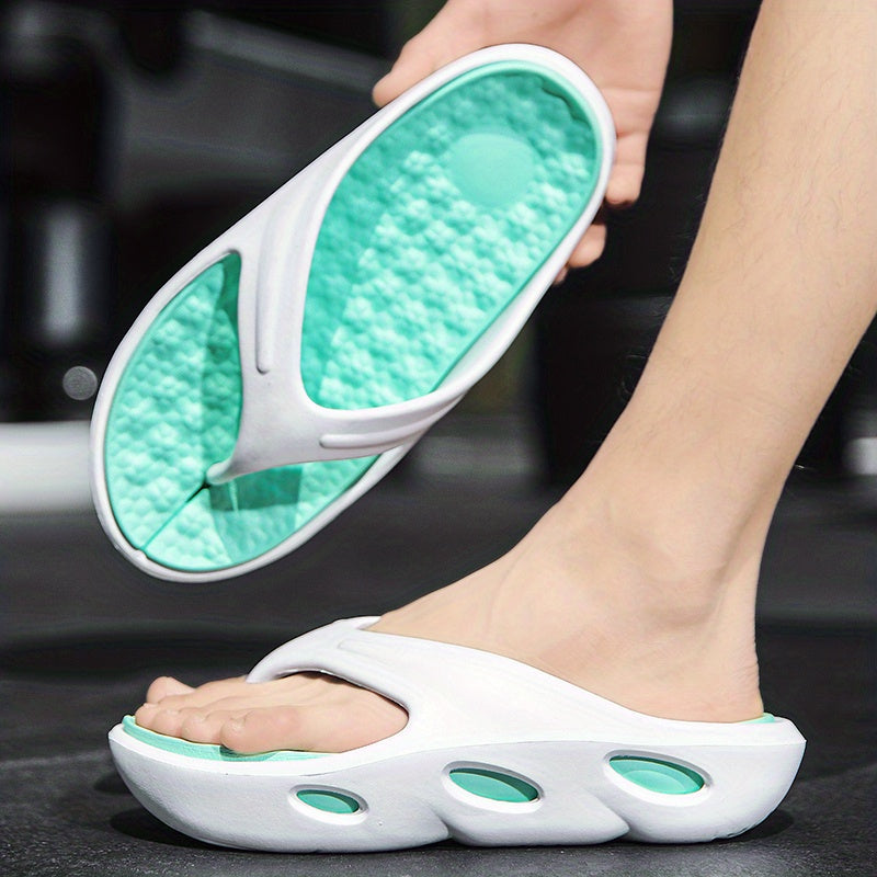 Men's Thick Sole Thong Sandals Non Slip Flip flops Shoes