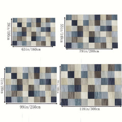 Fluffy Faux Wool Area Rugs Non-slip Large Carpet