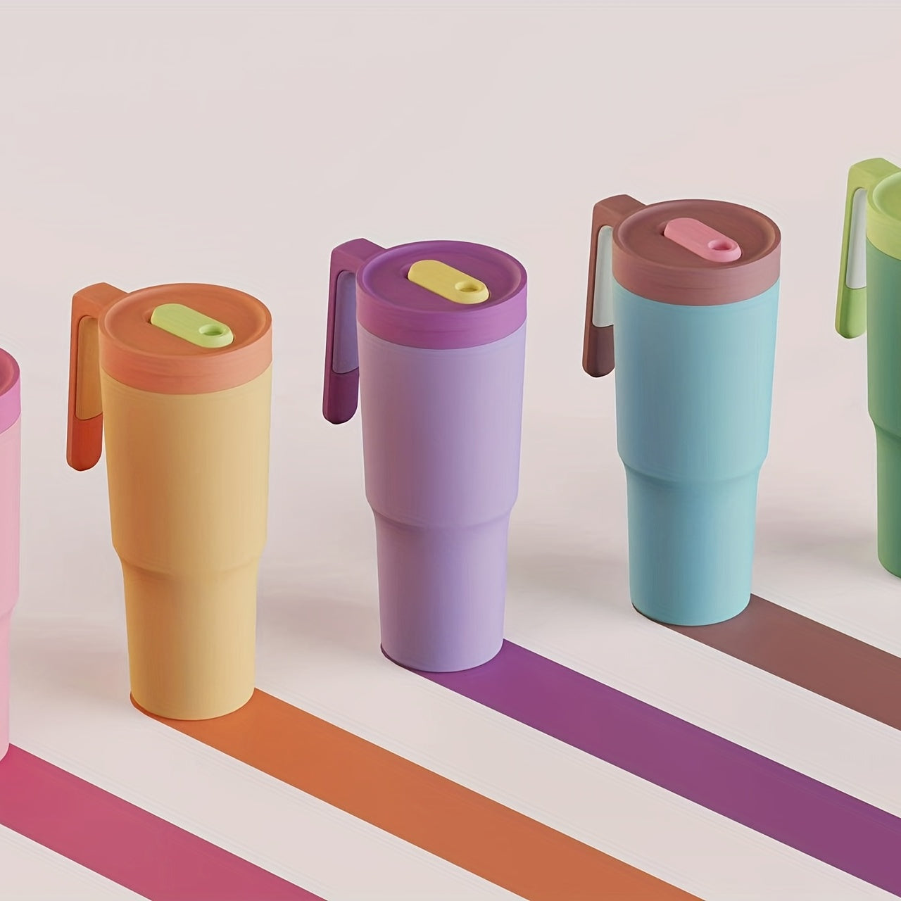 1200ml Stainless Steel Water Bottle with Handle - Leakproof