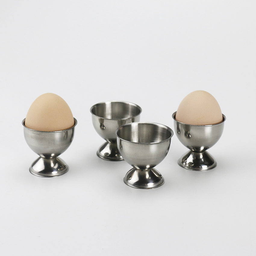 Stainless Steel Egg Cup Round Egg Holders Mini Egg Tray