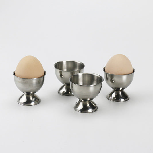 Stainless Steel Egg Cup Round Egg Holders Mini Egg Tray