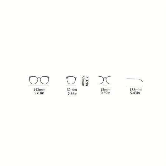 Oversized Square Sunglasses Gradient Clear Lens Eyewear