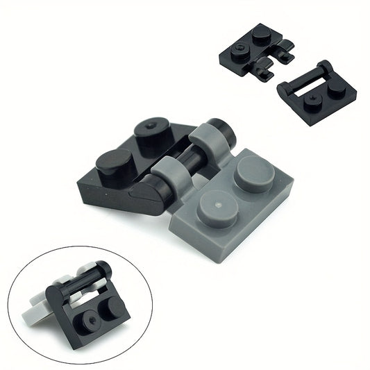 50pcs 1x2 Clip On Bricks w/ Bar Handle for Side Construction Toys