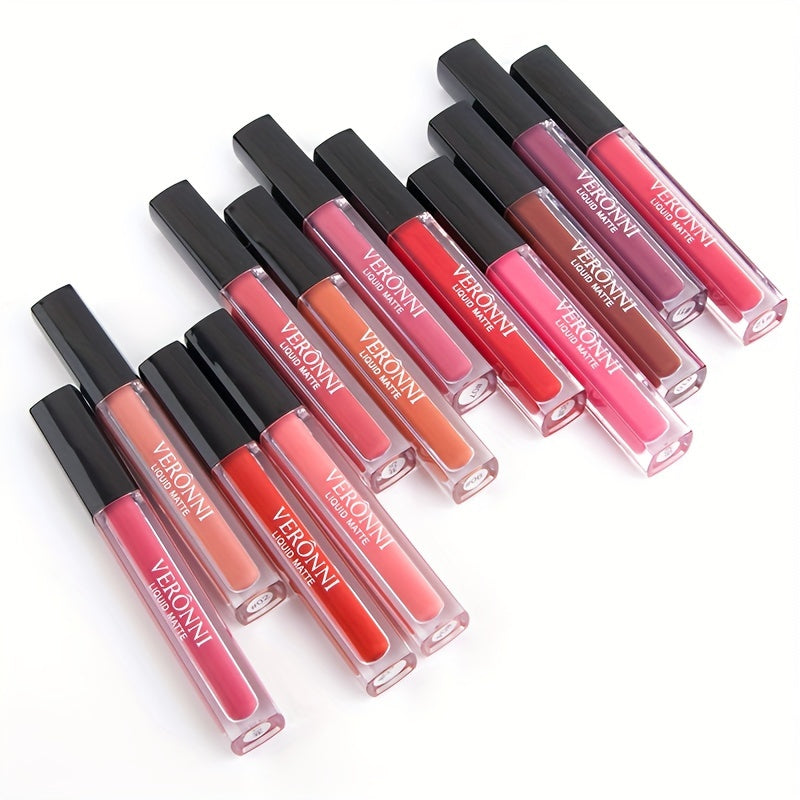 12pc Velvet Matte Lip Gloss Gift Set Long Lasting Waterproof Lip Mud