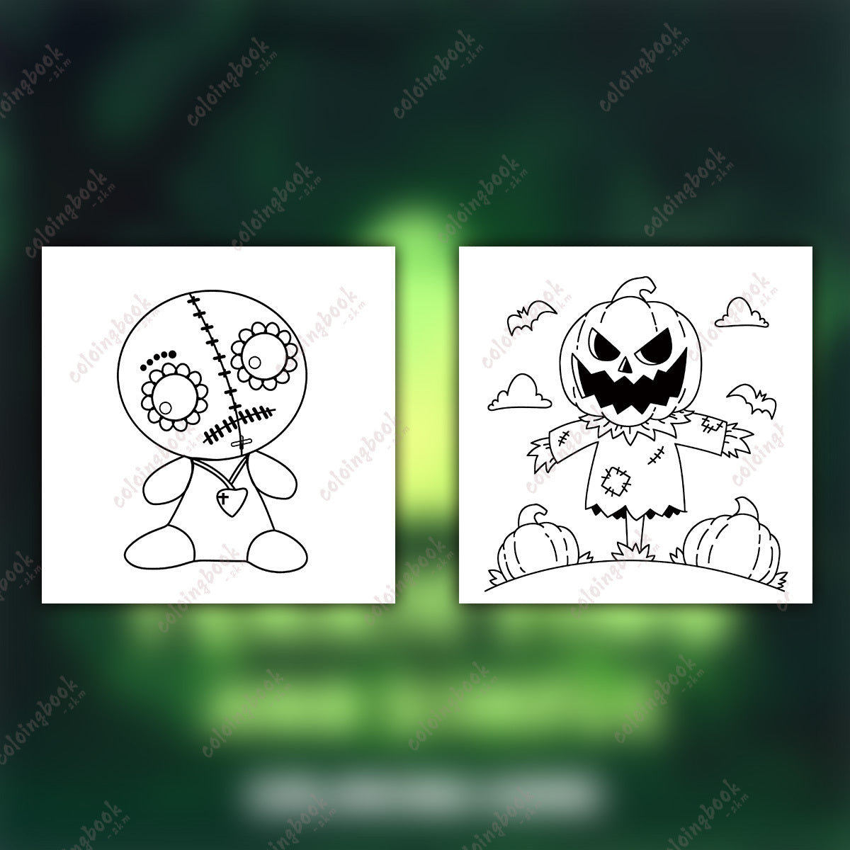 Frightening Coloring Book for Adults