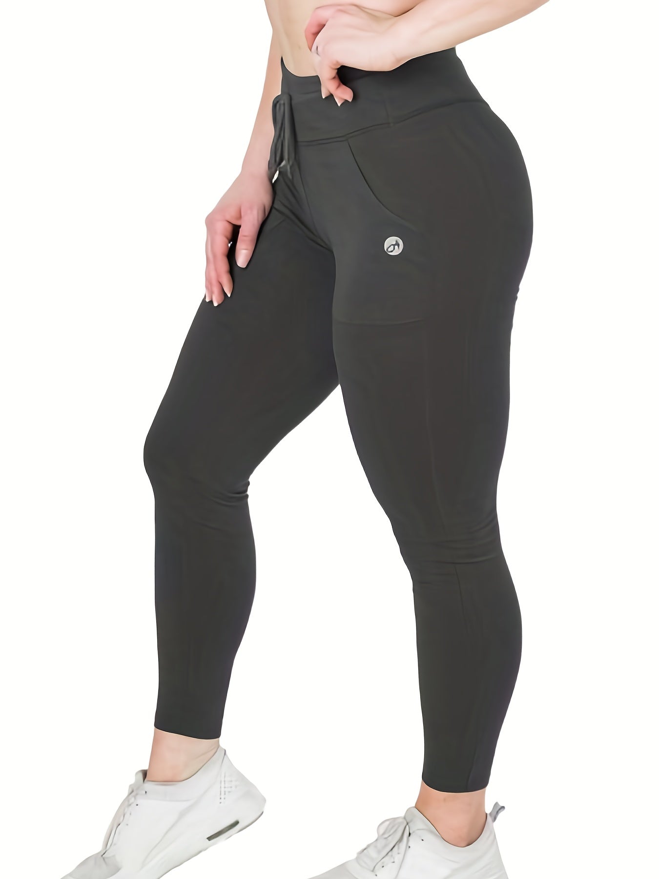 Drawstring Yoga Tight Pants Fitness Leggings Women's Activewear