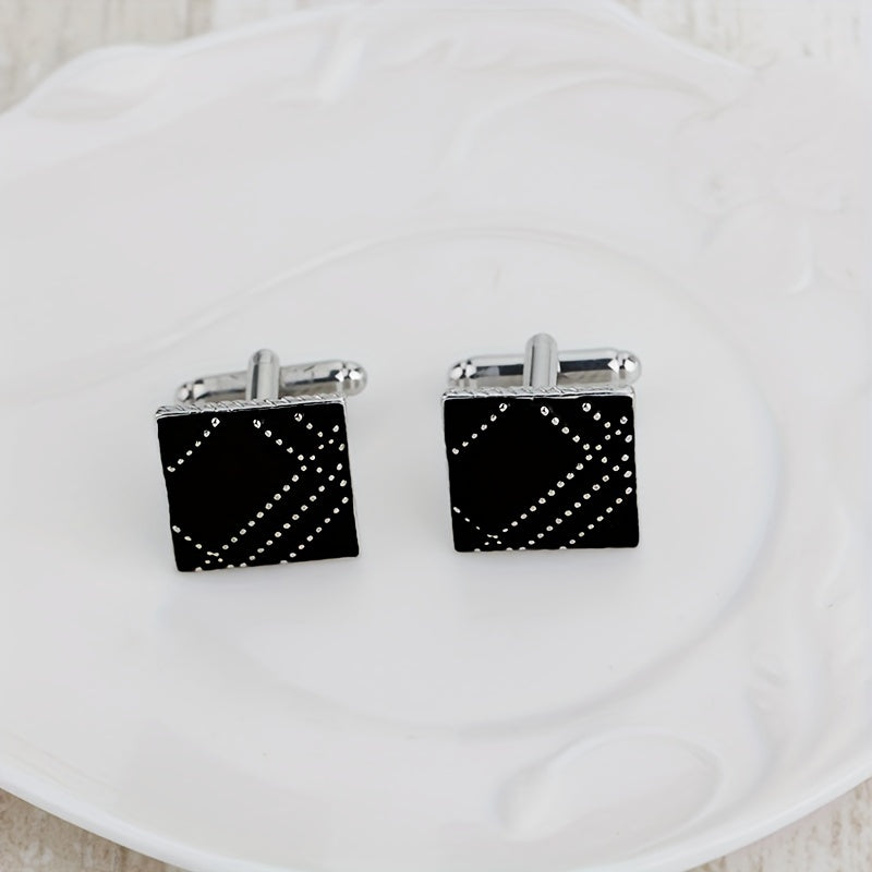 Geometric Spotted Shirt Cufflinks Accessories