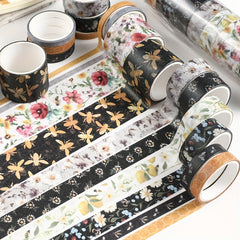 10pcs Bee Themed Decorative Paper Tape DIY Crafts Gift Wrapping Scrapbooking