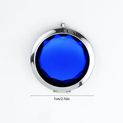 Mini Crystal Makeup Mirror Double Side Folding Makeup Vanity Hand Mirror