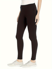  Casual Pants Women's Plus Solid Elastic High Rise Medium Stretch