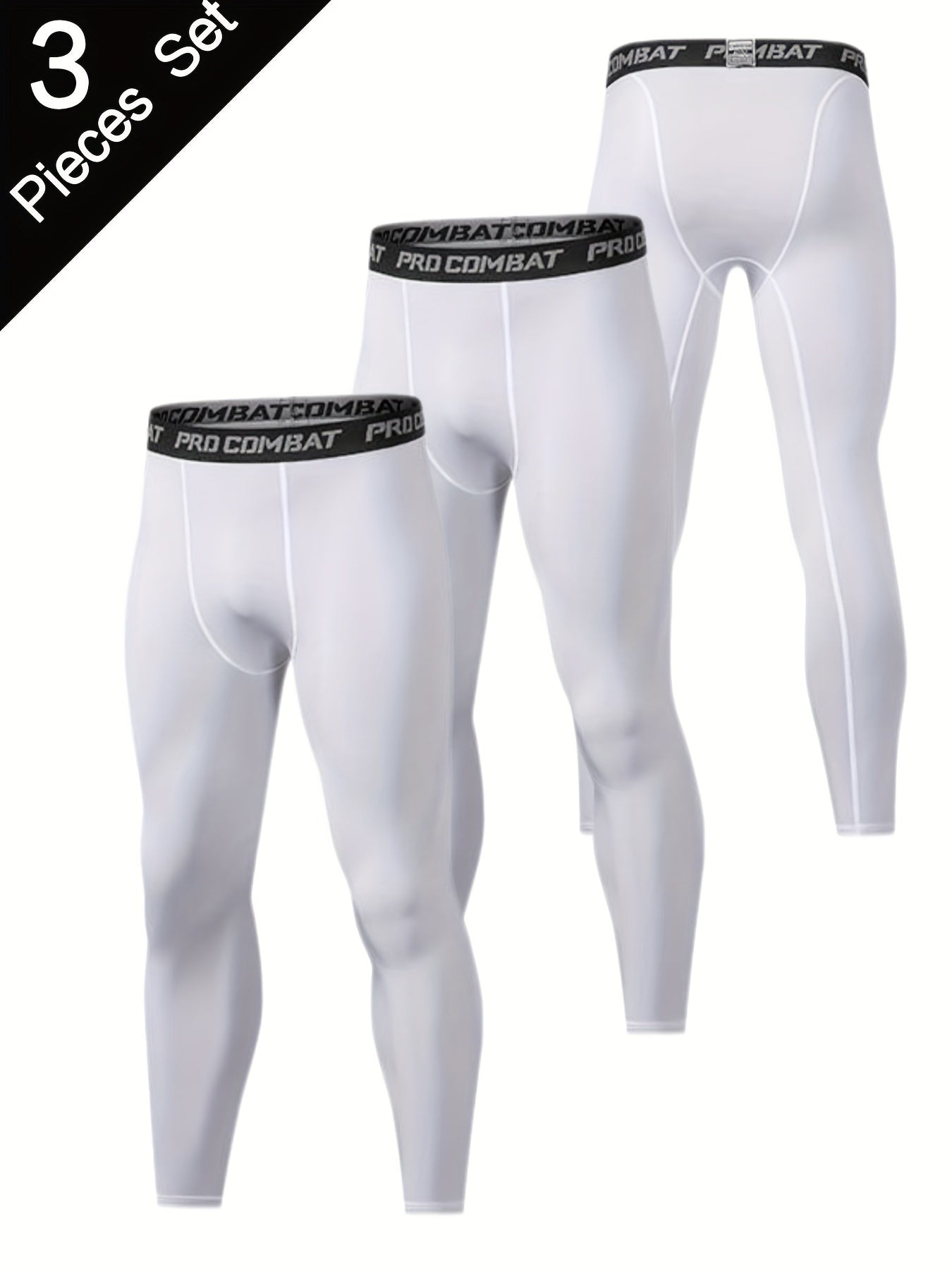 Men's Compression Pants for Running Moisture Wicking Athletic Leggings