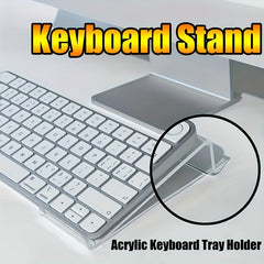 Acrylic Tilted Keyboard Stand for Ergonomic Typing