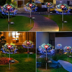 Solar Flower Light DIY Decoration Waterproof Garden Light