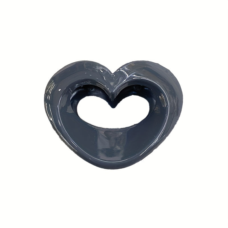 Acrylic Hollow Hair Claw Mini Shark Claw Ponytail Holder