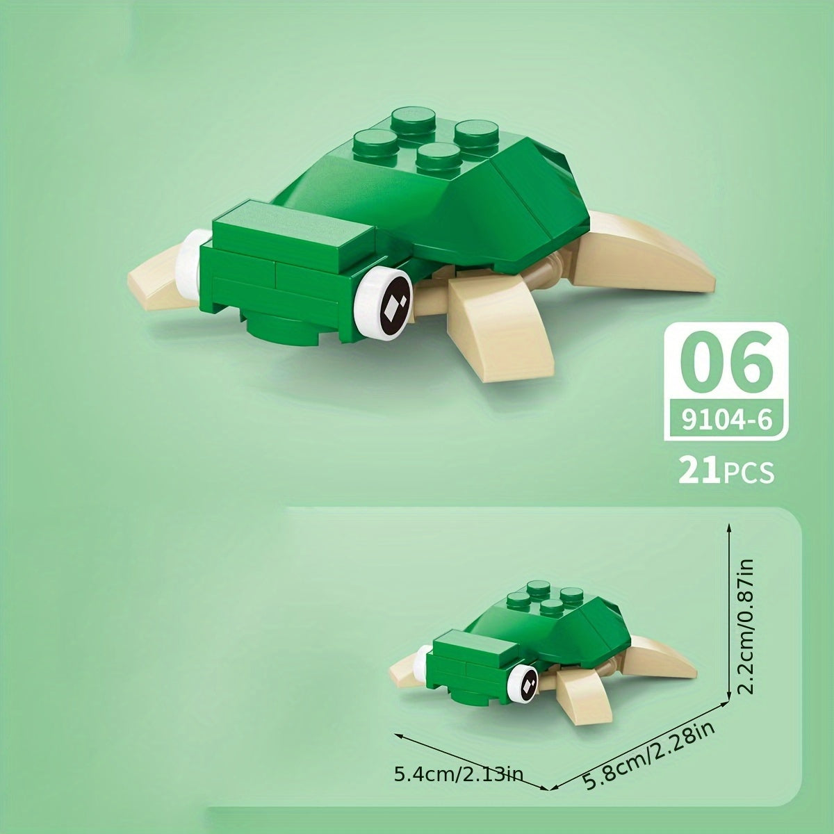 Ocean Series Fish Building Block Toy Model 10-Pack Gift Set