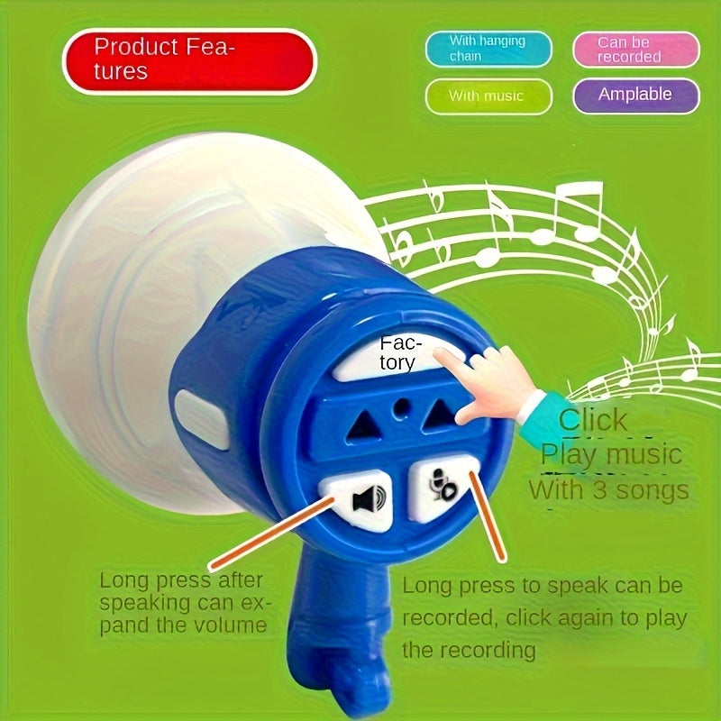Record & Playback Loudspeaker Keychain Prank Toy Hands Mini Amplifier