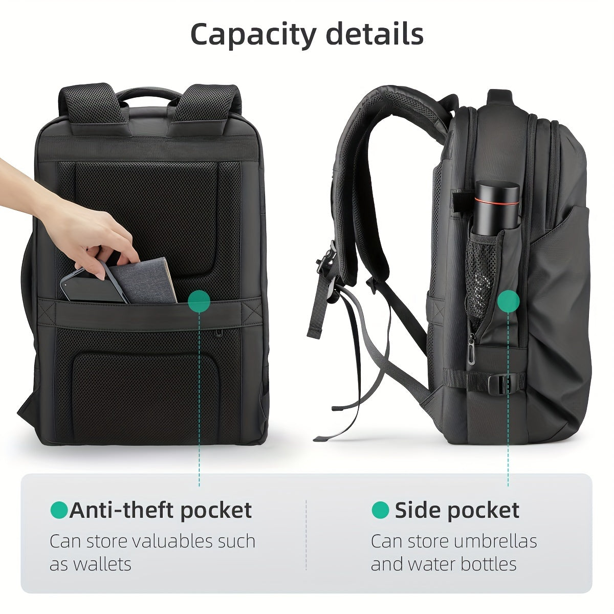 MARK RYDEN 17.3in Laptop Backpack Business School Bag