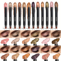 Creamy & Waterproof Eyeshadow Stick - Metallic Neutral and Brown Colors