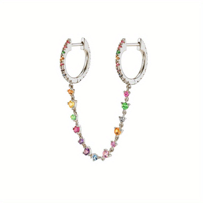 Colorful Drop Earrings 24K Plated Copper Earrings