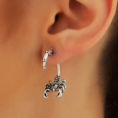 Vintage Frog Front & Back Earrings 14K Plated
