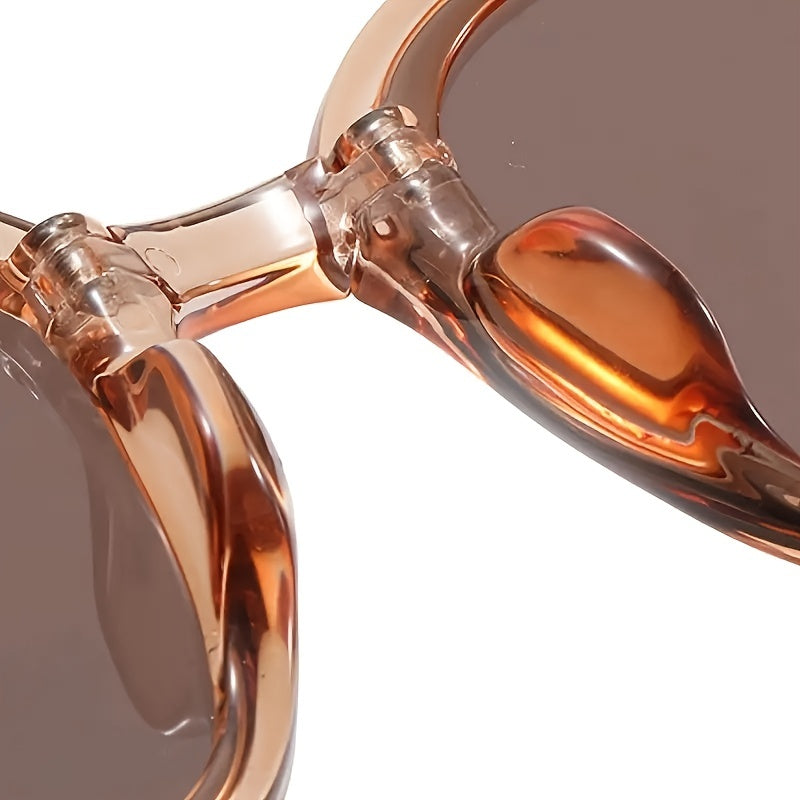Foldable Sunglasses Unisex Polarized Transparent Vintage Sun Glasses