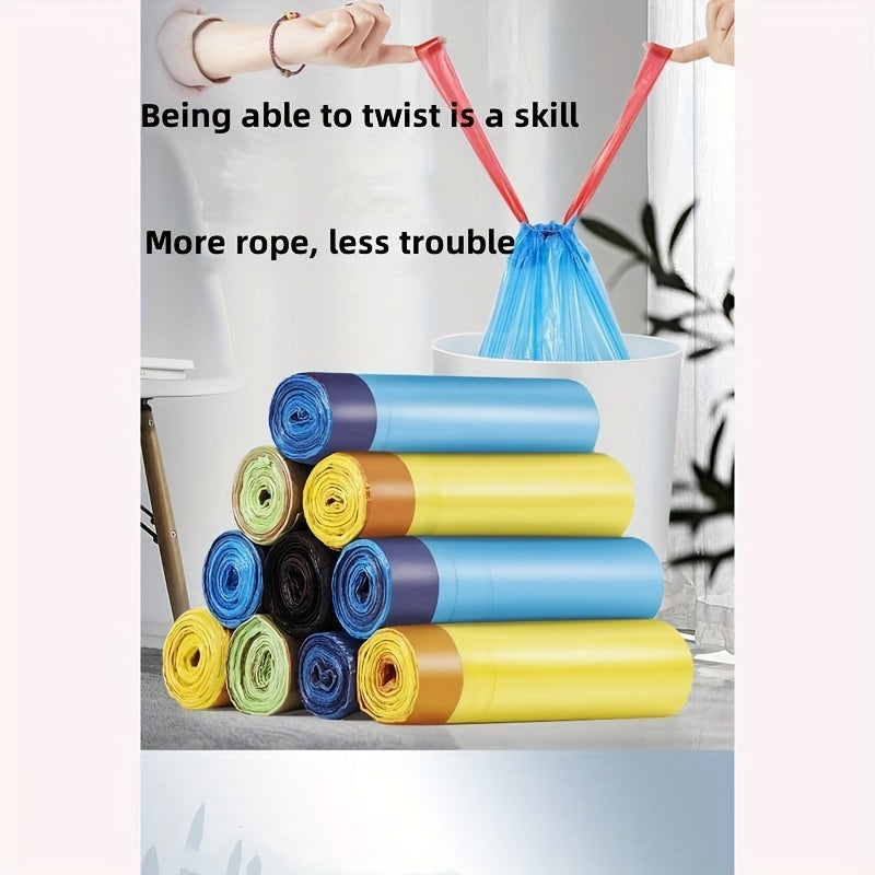 75 Thickened Drawstring Garbage Bags for Home Kitchen Cleaning