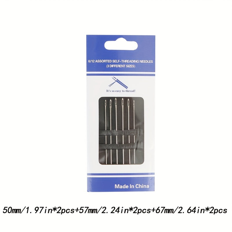 Self Threading Hand Sewing Needle for the Elderly DIY Size