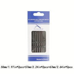 Self Threading Hand Sewing Needle for the Elderly DIY Size