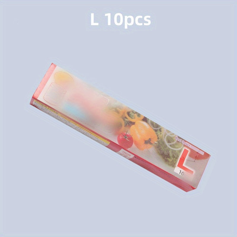 3pcs Clear Food Sealed Storage Bag Reusable Leakproof Vegetable And Fruit Fresh