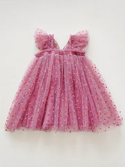 Toddler Girls Polka Dot Butterfly Princess Tutu Dress