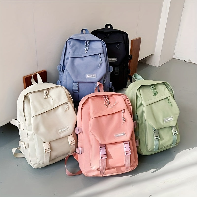 Casual Backpack All Match Versatile Storage Rucksack Preppy School Bag