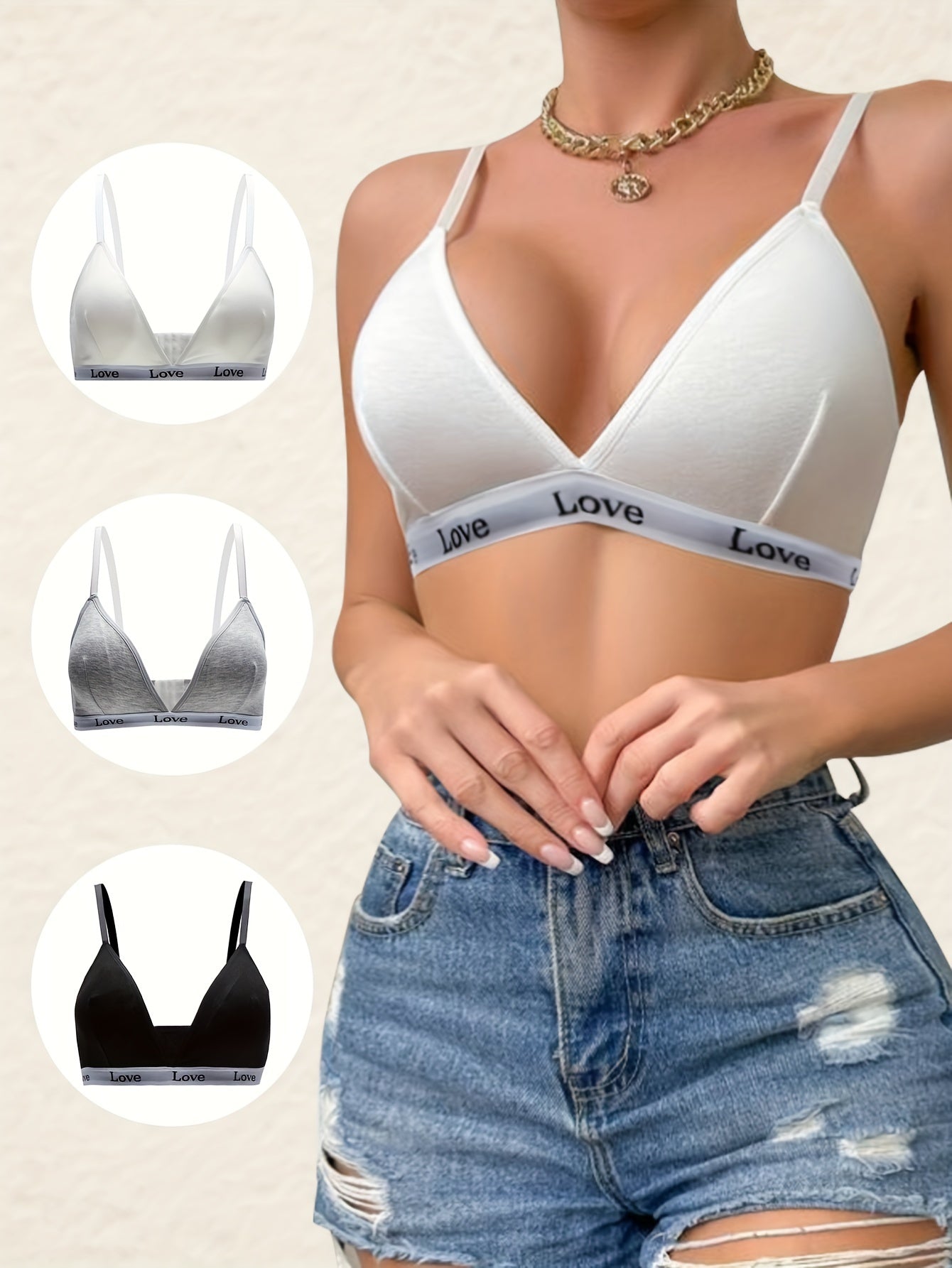 Letter Print Yoga Bra Workout Sports Bra Women's Activewear