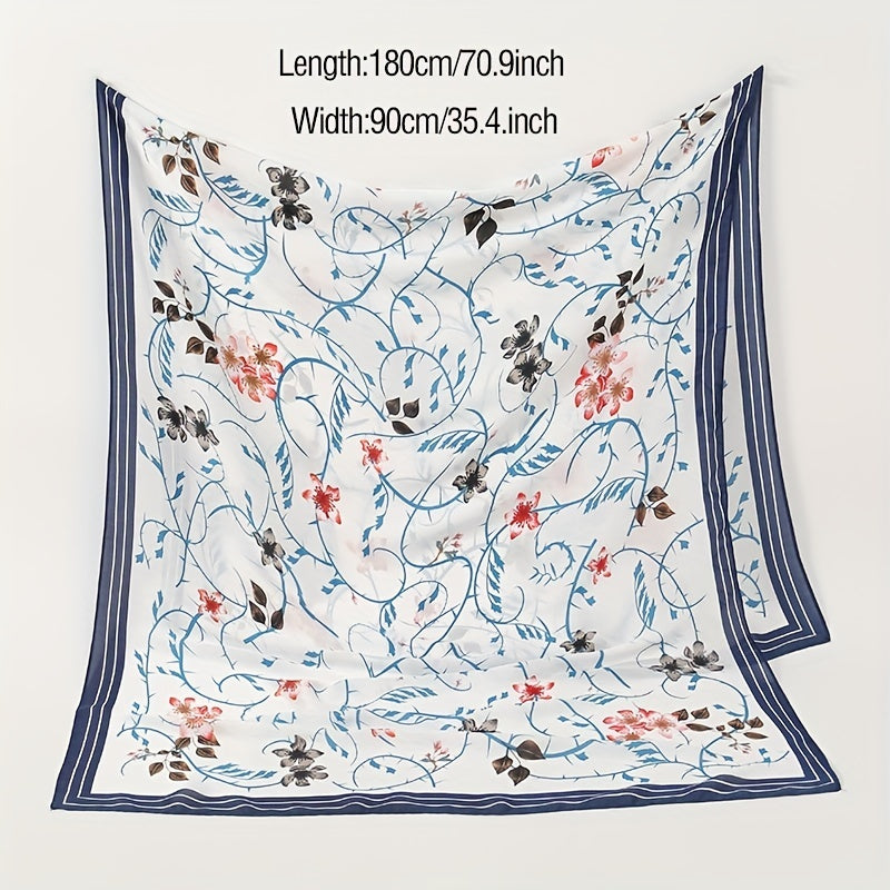 Geometric Print Scarf Lightweight Sunscreen Breathable Shawl Wraps