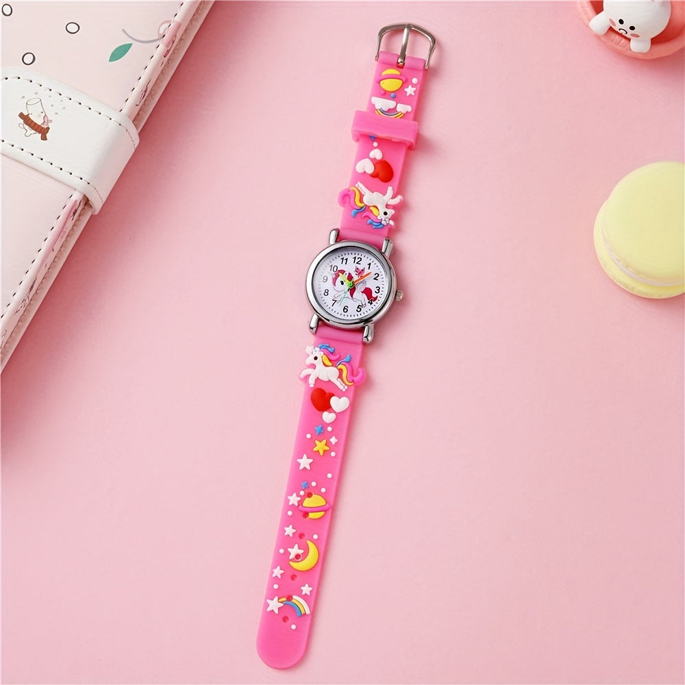 Cartoon Unicorn Silicone Watch Decorative Accessories Gift For Girls