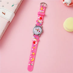 Colorful Unicorn Pattern Kids Watch