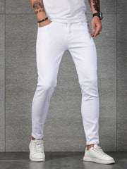 Slim Fit Jeans Men's Casual Street Style Denim Pants