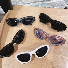 Y2K Wrap Around Sunglasses UV400 Mirrored Sun Shades for Women Men