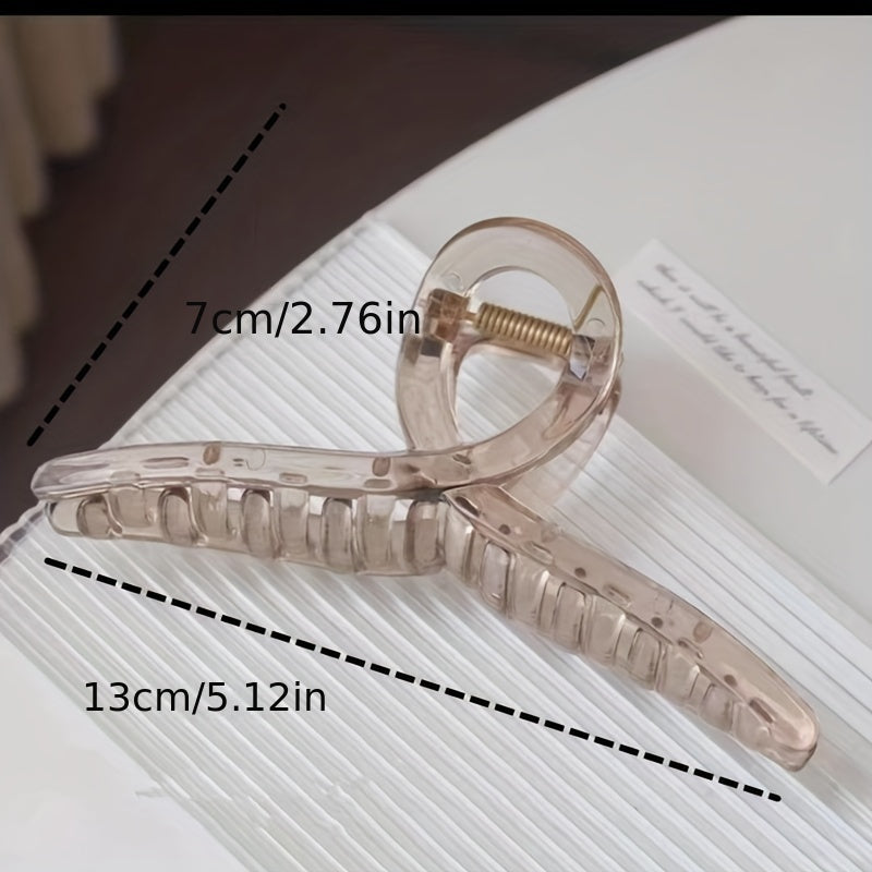 3pcs Jelly Hair Claw Ponytail Holder Nonslip Women Girls Hair Claw
