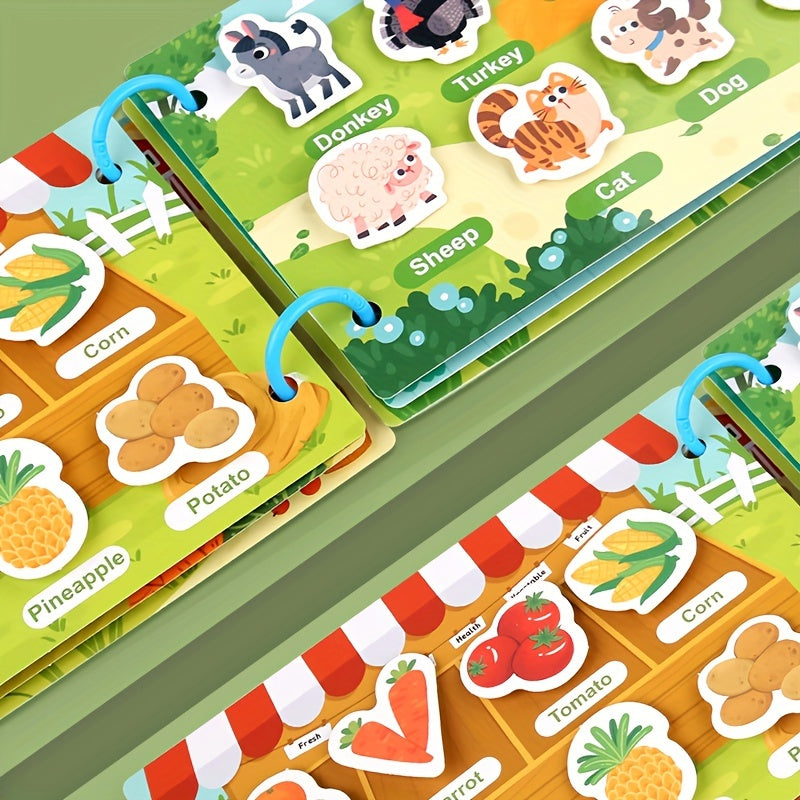 Colorful Early Learning Busy Book for Kids - Engaging Educational Toy