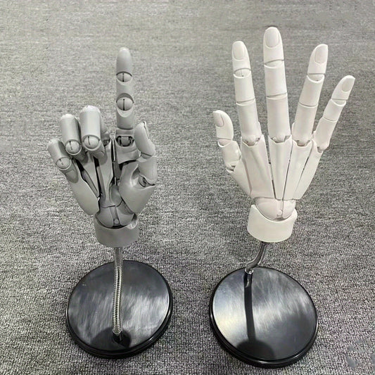 Articulated Hand Figure PVC Finger Joint Puppet Realistic Poseable Desk Decor