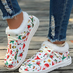 Women's Christmas Tree Snow Boots - Warm & Comfortable