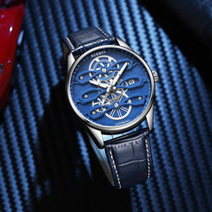 KUERST Double Press Butterfly Buckle Automatic Mechanical Watch