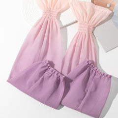 Candy Long Gloves Ruffles Outdoor Sunscreen Sleeves