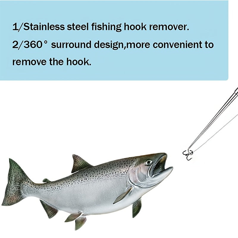 Stainless Steel Fish Hook Remover Extractor Fishing Tackle